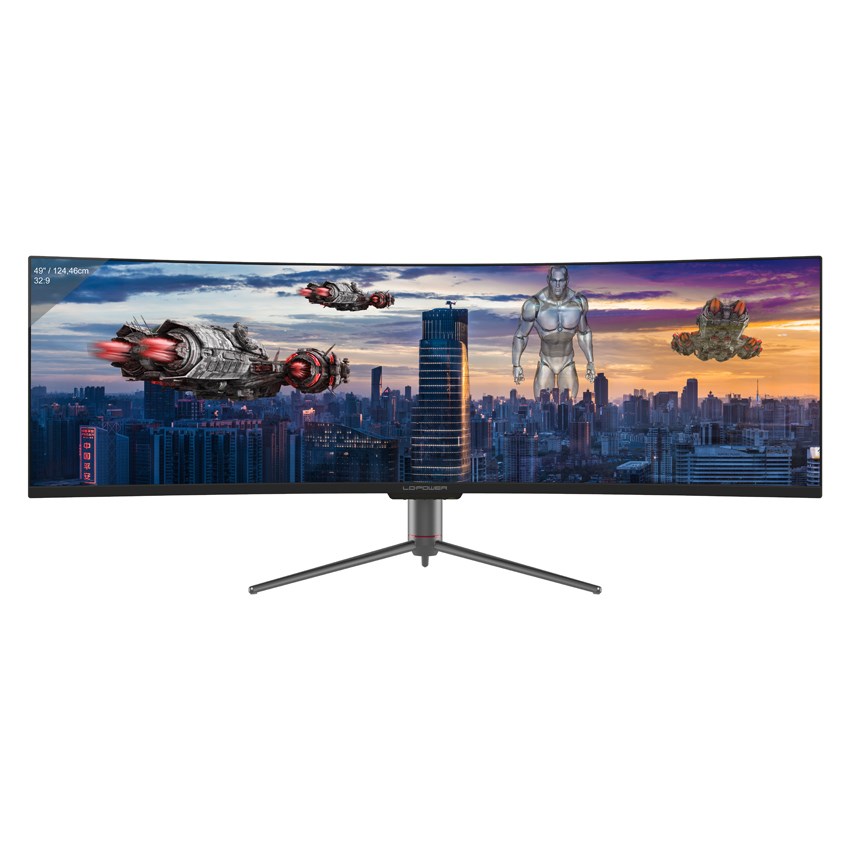 LC-Power LC-M49-DQHD-120-C-Q monitor komputerowy 124,5 cm (49") 5120 x 1440 px UltraWide Quad HD QLED Czarny