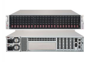 Obudowa serwerowa Supermicro CSE-216BE1C-R741JBOD Rack 2U 24 zatoki na dyski JBOD, pojedynczy expander, zasilacze redundantne