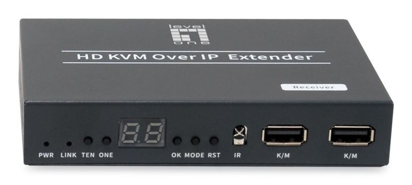 LevelOne HVE-6701R Ściana wideo HDMI przez nadajnik IP PoE bk