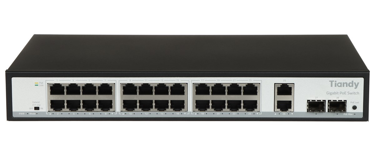 SWITCH POE TC-P3S028 SPEC:G/2422/AT/280 24-PORTOWY SFP TIANDY