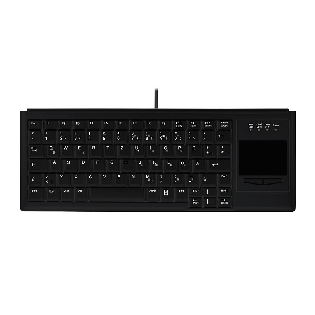 Contour Design Active Key AK-4400-GU klawiatura Przemysłowy USB QWERTZ Niemiecki Czarny