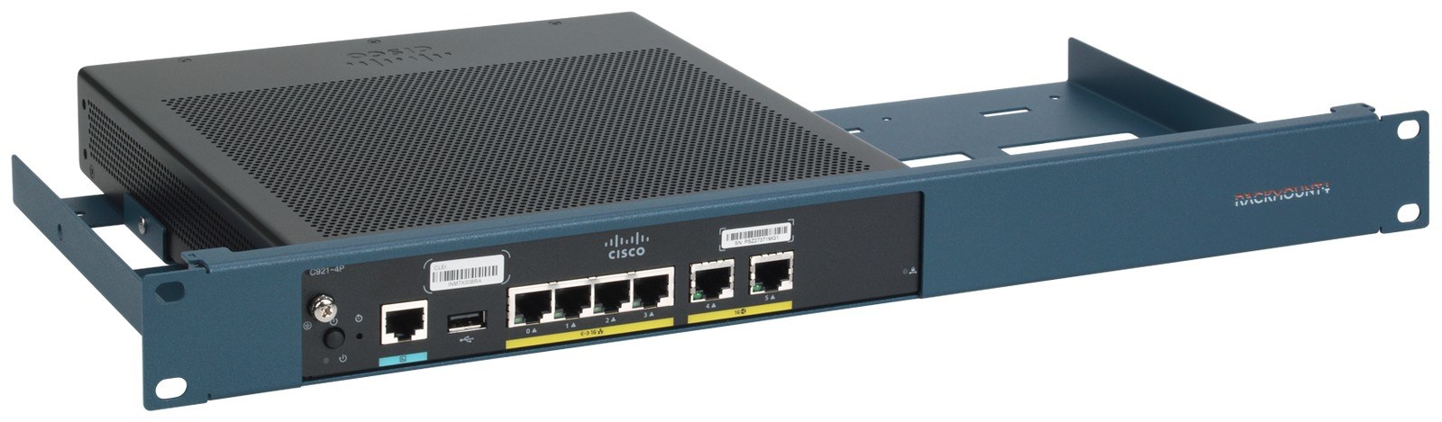 Montaż na szynie DIN RackmountIT do FortiGate 30E / 50E - 24V (RM-FR-D9B)