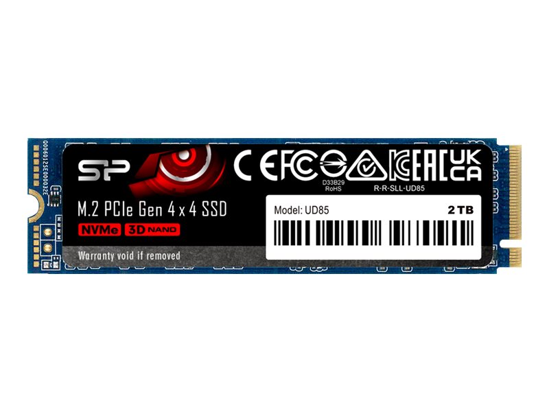 Dysk SSD Silicon Power UD85 250GB M.2 PCIe NVMe Gen4x4 NVMe 1.4 3300/1300 MB/s