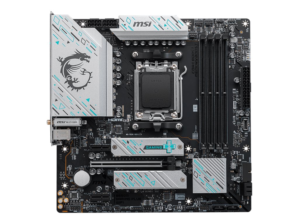 Płyta główna B650M GAMING PLUS WIFI AM5 4DDR5 HDMI/DP mATX