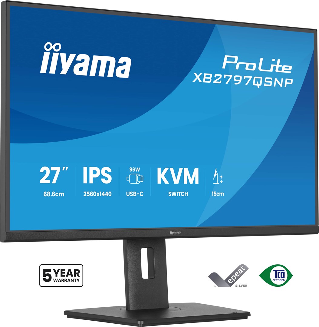 iiyama ProLite XB2797QSNP-B1 monitor komputerowy 68,6 cm (27") 2560 x 1440 px Quad HD LED Czarny