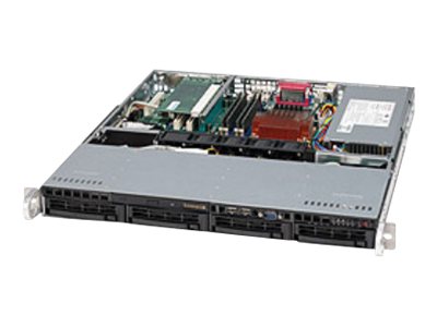 Obudowa serwerowa Supermicro CSE-813MTQ-350CB Rack 1U 4 zatoki SAS z zasilaczem 350 W