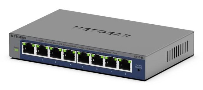 Switch Netgear GS108E-400EUS 8p Unmanaged Gigabit