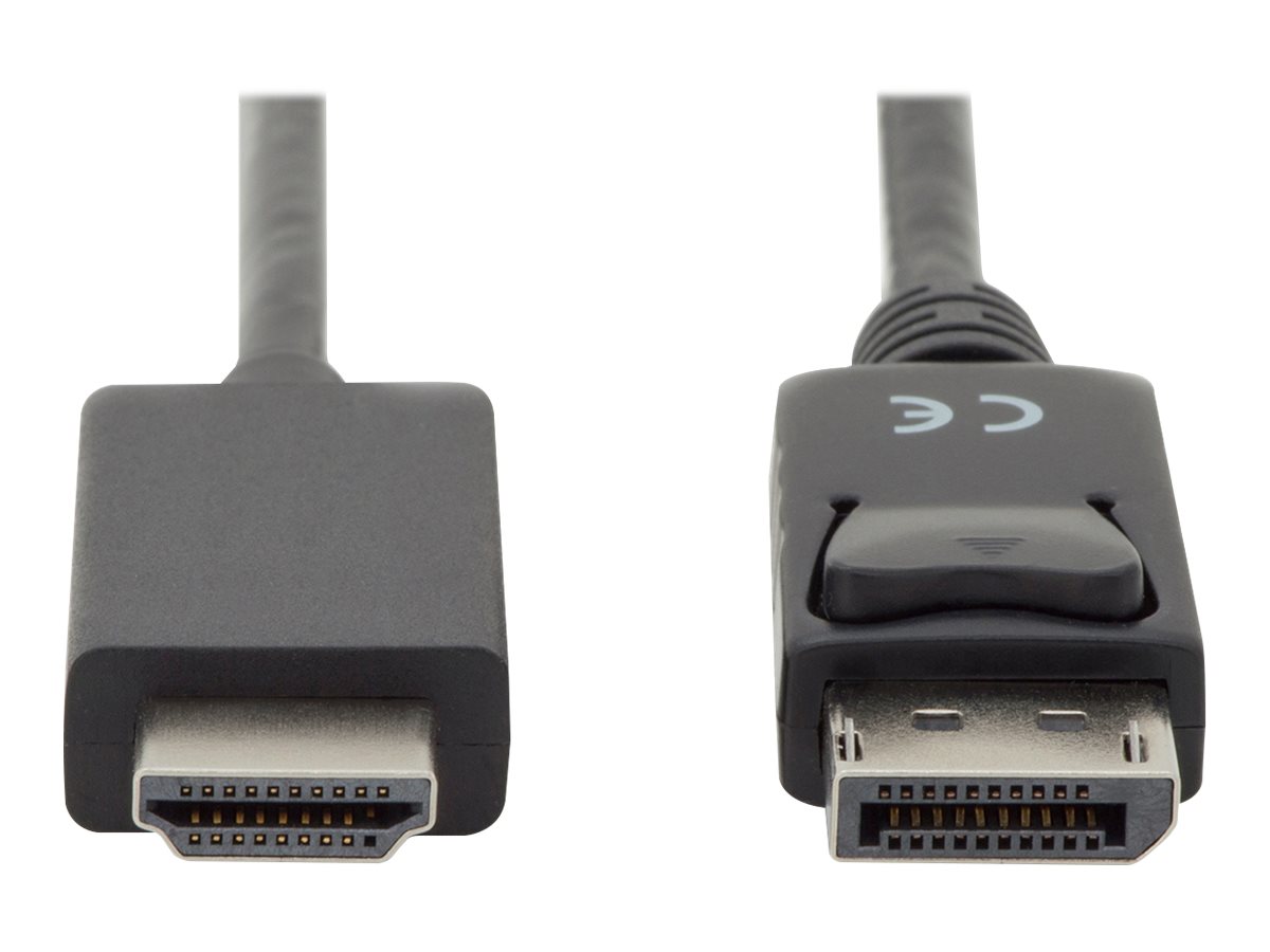 Kabel adapter DisplayPort 1.2 z zatrzaskiem 4K 60Hz UHD Typ DP/HDMI A M/M czarny 2m