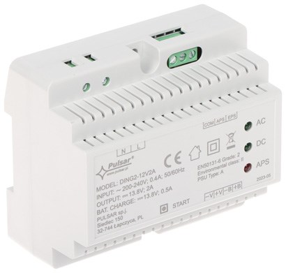 DING2-12V2A DING2 13,8V/2A zasilacz buforowy impulsowy na szynę DIN Grade 2