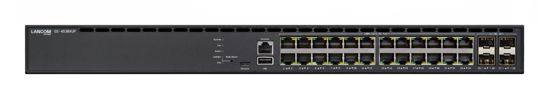 LANCOM GS-4530XUP Zarządzany L3 2.5G Ethernet (100/1000/2500) Obsługa PoE 1U Czarny