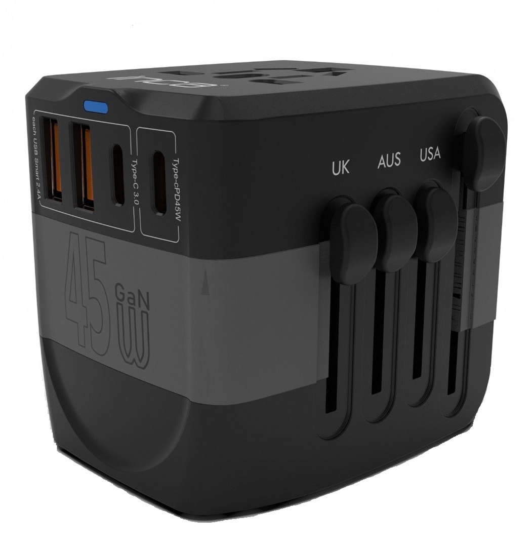 Inca IPW-45SA adapter wtyczek zasilających Uniwersalne Czarny