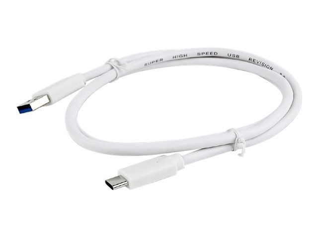 Kabel USB 3.0 C AM/CM 1m/biały