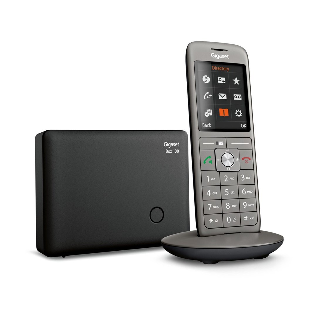 Telefon bezprzewodowy z identyfikatorem dzwoniącego - DECT/GAP - Antracyt