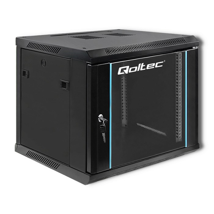 Szafa RACK 19" 9U 600 x 500 x 600 czarna wisząca