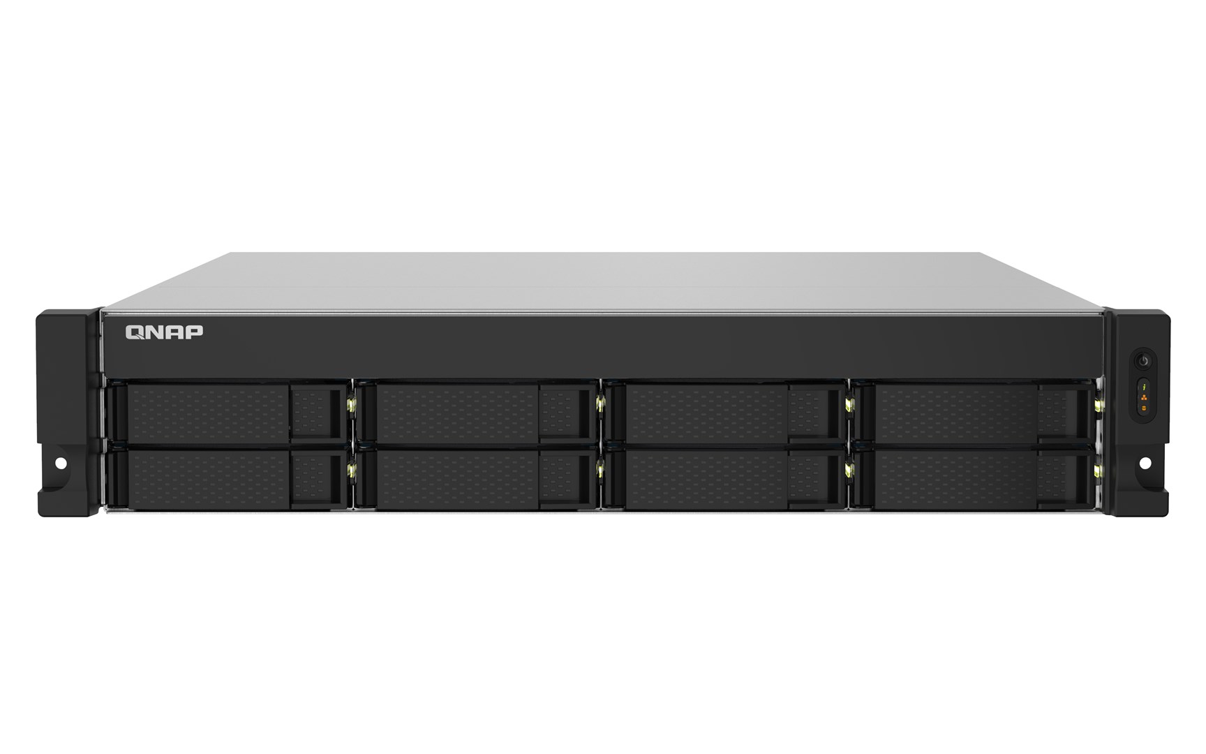 Qnap TS-832PXU-4G, 2U, 8 x 2.5"/3.5" SATA, Annapurna Labs Alpine AL324 1.7GH, 4GB DDR4 UDIMM (Max. 16GB), 2 x 10GbE SFP+, 2 x 2.5GbE, Single PSU (not upgradeable to RP)