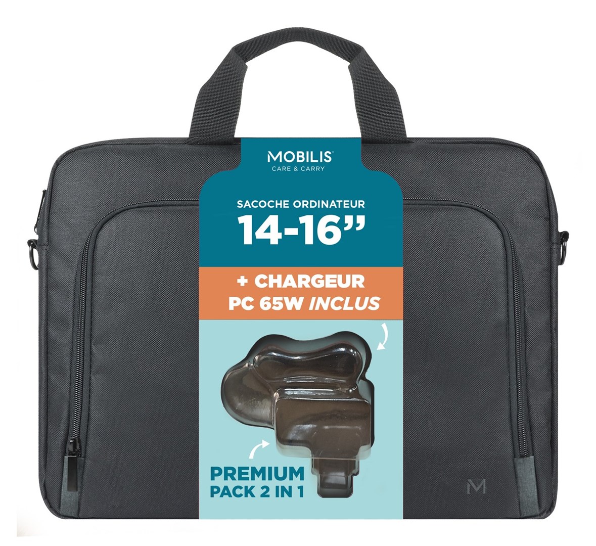 Mobilis 003089 torba na laptop 40,6 cm (16") Torba ładowana od góry Czarny