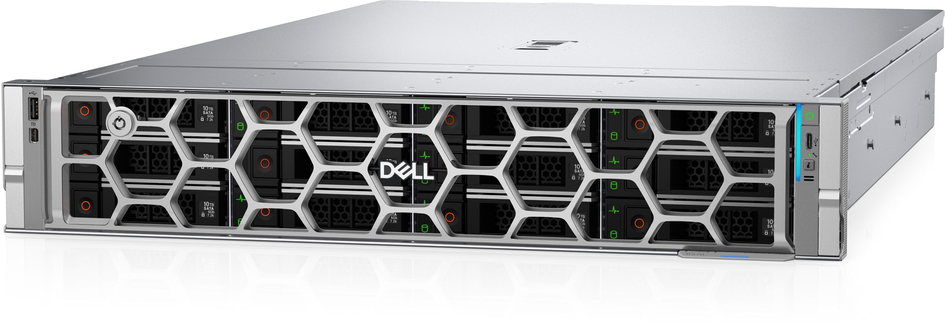 Serwer DELL R570 960GB Rack (2U) Intel Xeon 6 6507P 3,5GHz 32GB DDR5-SDRAM 1100W
