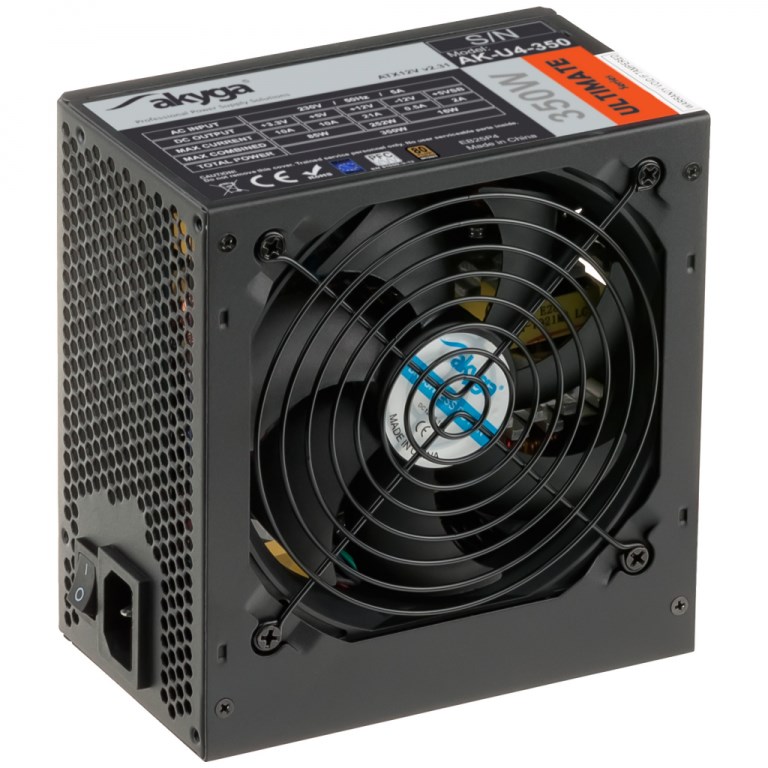Akyga AK-U4-350 moduł zasilaczy 350 W 20+4 pin ATX ATX Czarny