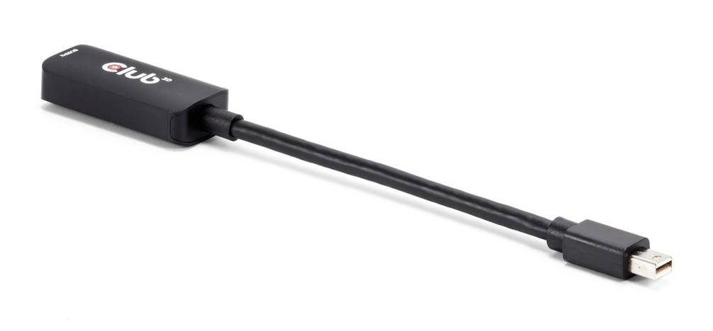 CLUB3D CAC-1188 adapter kablowy 0,09 m Mini DisplayPort HDMI Czarny