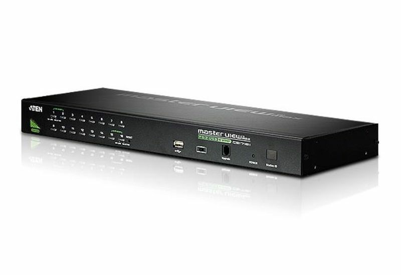 ATEN CS1716A-AT-G przełącznik KVM Możliwości montowania w stelażu Czarny