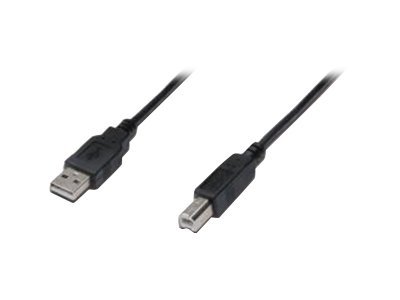 DIGITUS Kabel USB A/USB B M/M czarny 5m USB 2.0 HighSpeed