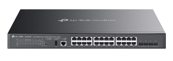 TP-Link SG5428XMPP przełącznik sieciowy Zarządzany L3 Gigabit Ethernet (10/100/1000) Obsługa PoE Czarny