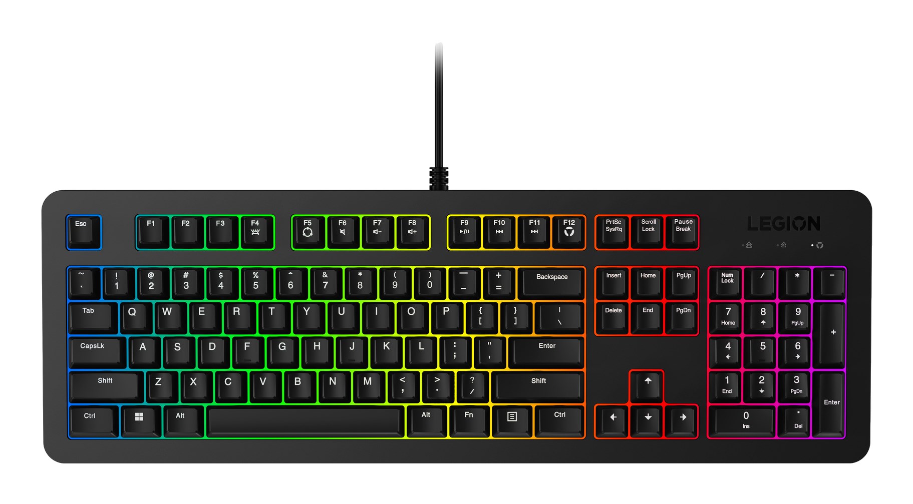 Klawiatura gamingowa Lenovo Legion K310 RGB US English GY41N91873