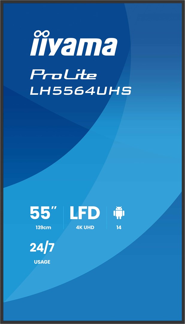 Ekran płaski iiyama LH5564UHS-B1AG 55 IN LCD UHD - Płaski ekran - 139,7 cm