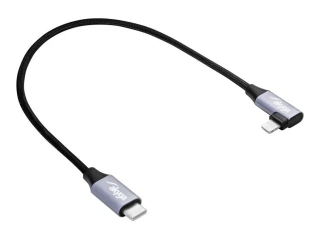 AKYGA Cable USB AK-USB-55 USB type C m / Lightning m Angle ver. 2.0 30W 0.3m