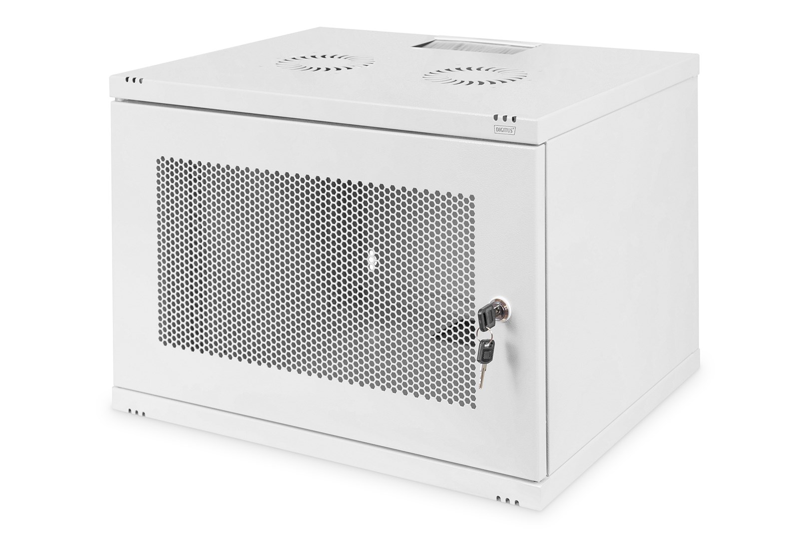 Digitus Szafa sieciowa wisząca 19" 7U rack 540x400, drzwi perforacja, szary, niedzielona, niezłożona, 60kg