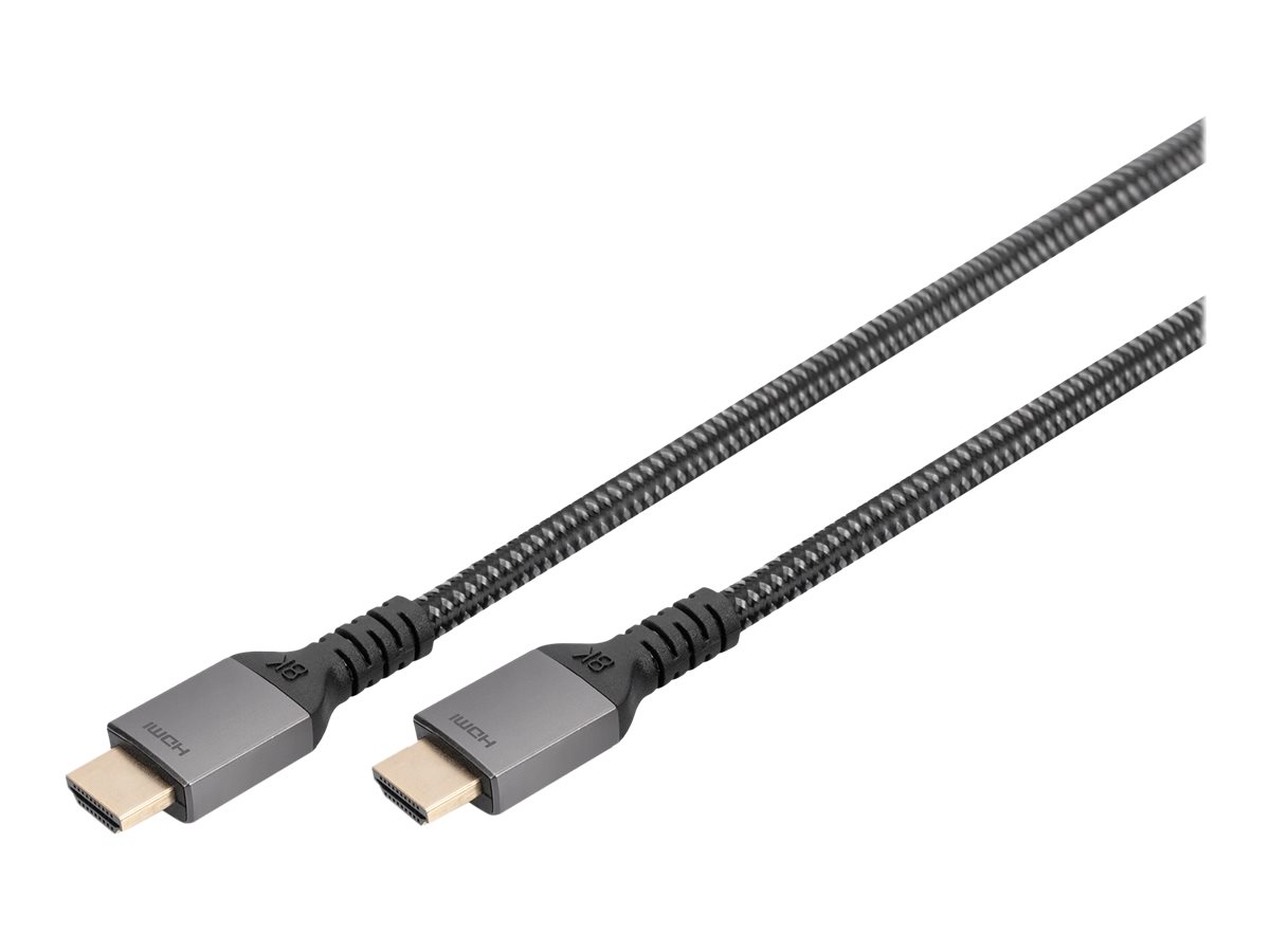 Kabel Premium połączeniowy HDMI 2.1 Ultra HighSpeed 8K60Hz UHD Typ HDMI A/A M/M 3m Czarny