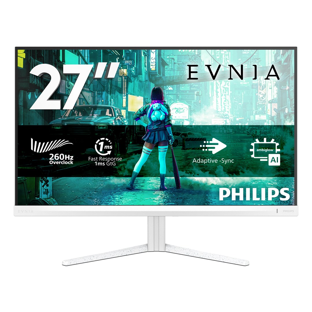 Philips 27M2N3201PL/00 monitor komputerowy 68,6 cm (27") 1920 x 1080 px Full HD LCD Biały
