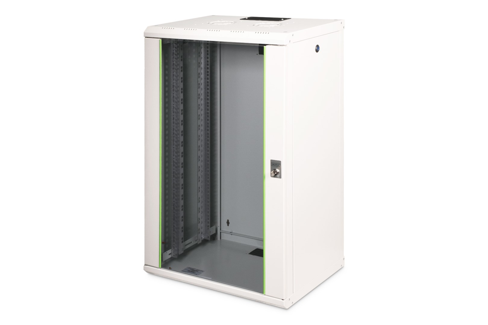 Digitus Szafa sieciowa wisząca Unique 19" 20U rack 600x450, drzwi szyba, szary, niedzielona, złożona, 100kg