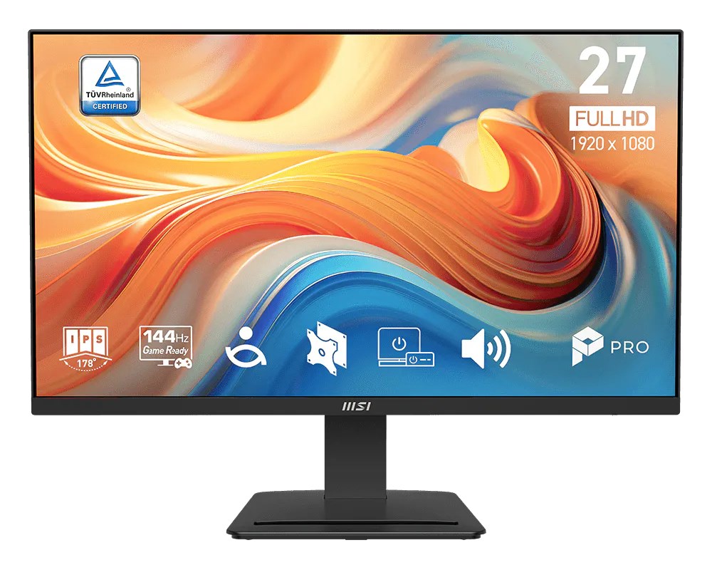 MSI Pro MP273DE E14A monitor komputerowy 68,6 cm (27") 1920 x 1080 px Full HD LCD Czarny
