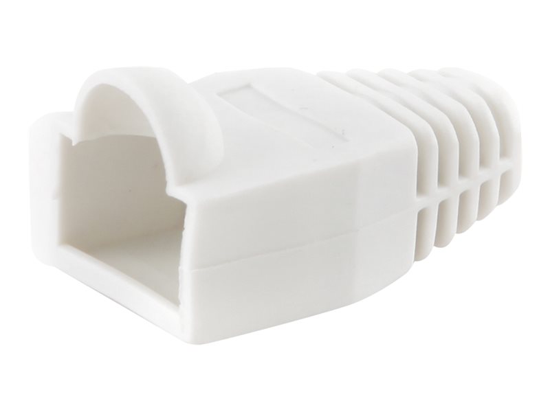 Osłonka na wtyk RJ45 100 sztuk/biała