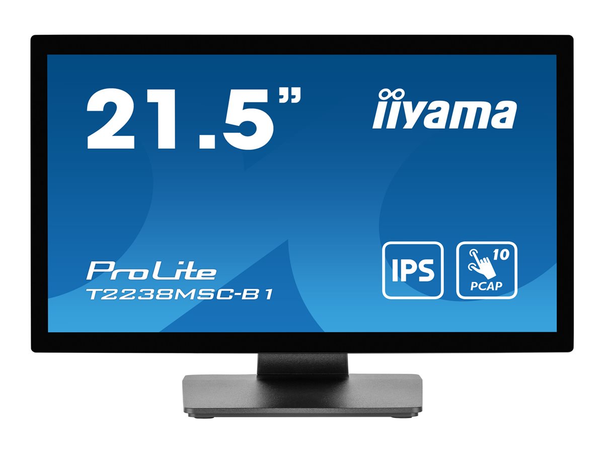 Monitor 22 cale T2238MSC-B1 IPS,FHD,DP,HDMI,2x2W,2xUSB,600(cd/m2), 10pkt.7H,IP1X(FRONT),PION/POZIOM