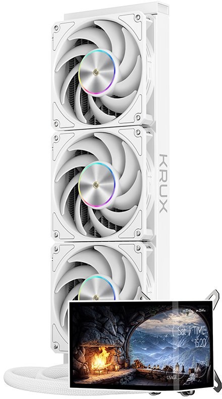 Chłodzenie wodne Krux HydroArc 360 White (KRXE011)