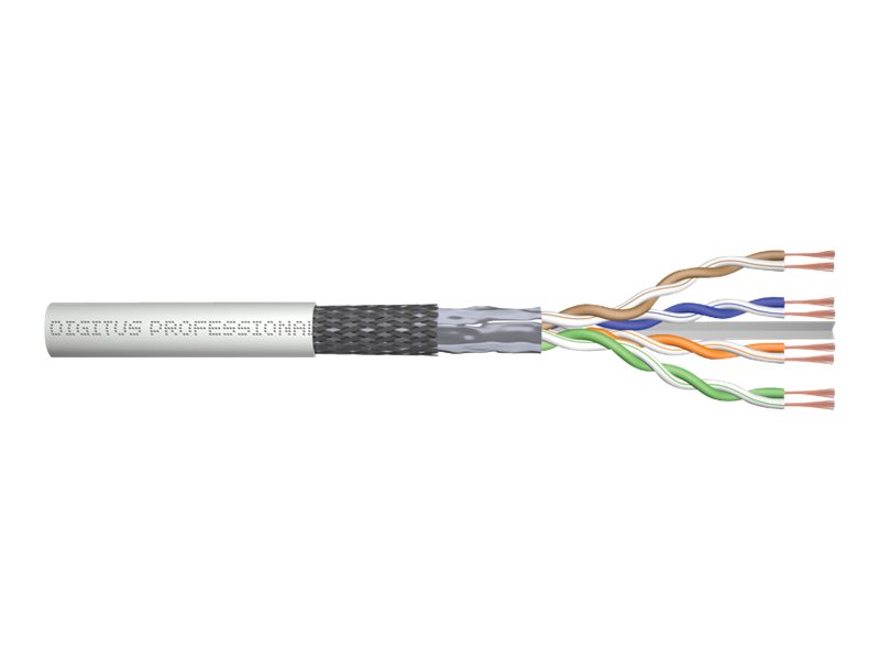 Kabel teleinformatyczny patchcordowy kat.6, SF/UTP, linka, AWG 26/7, LSOH, 305m, karton, szary