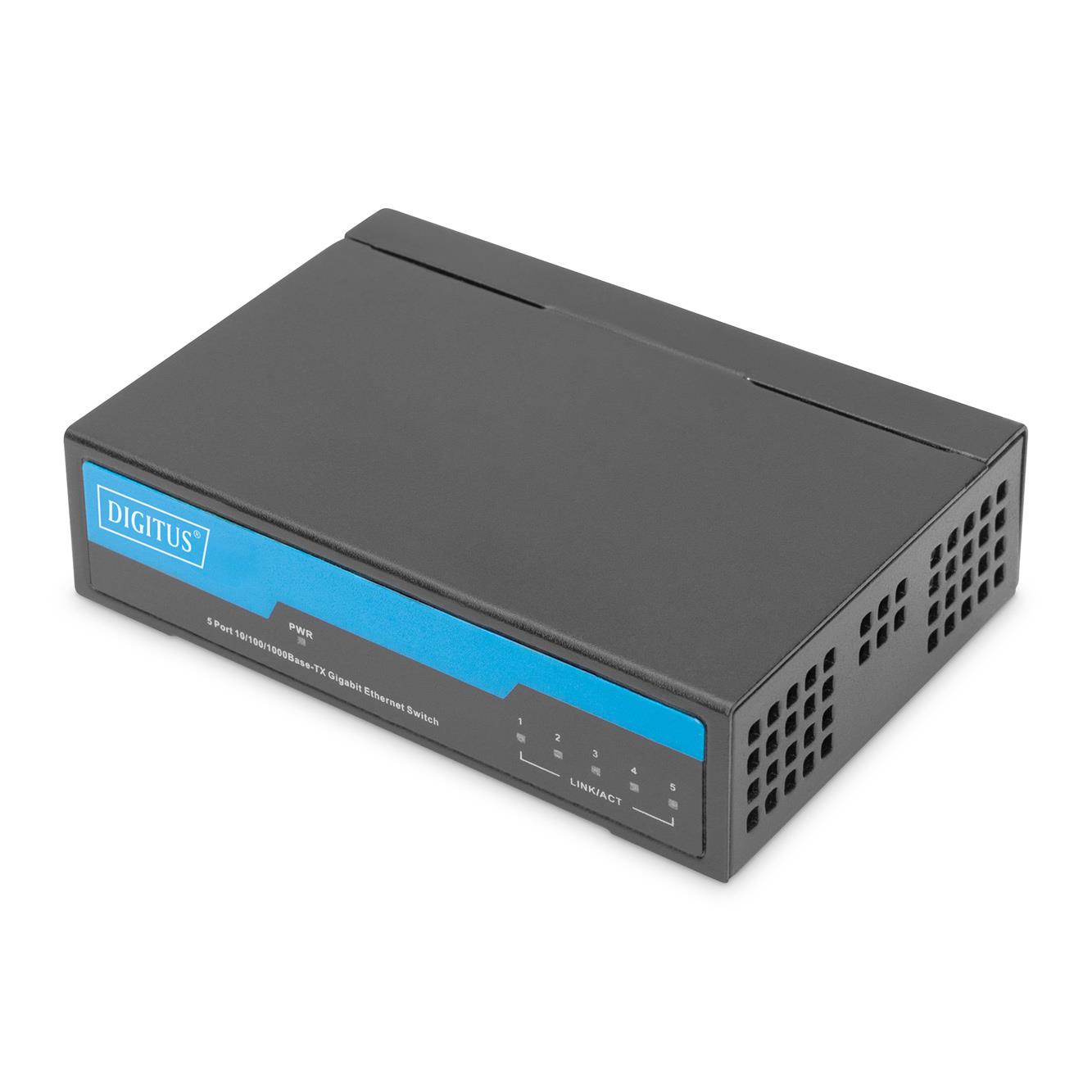 Digitus Przełącznik sieciowy Gigabit, 5-portowy, niezarządzalny