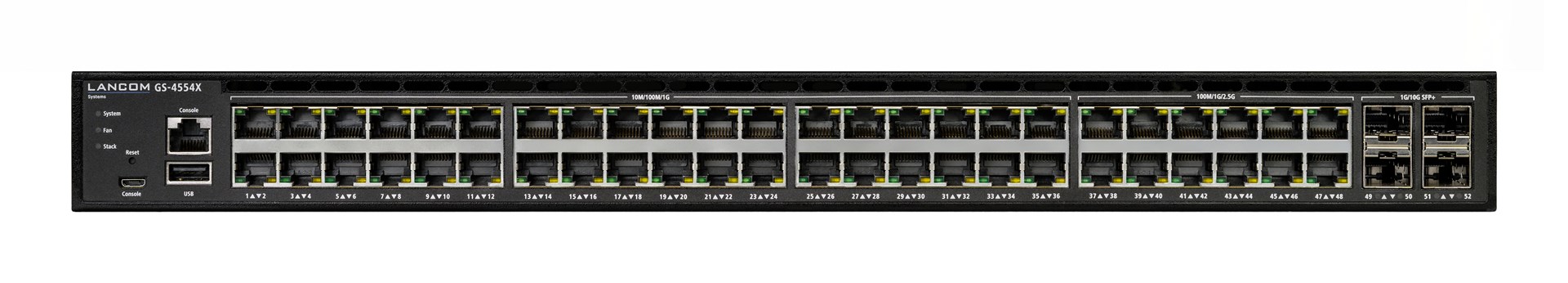 LANCOM GS-4554X Zarządzany L3 2.5G Ethernet (100/1000/2500) 1U Czarny