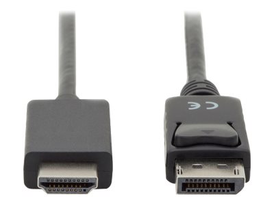 Kabel adapter DisplayPort 1.2 z zatrzaskiem 4K 60Hz UHD Typ DP/HDMI A M/M czarny 3m