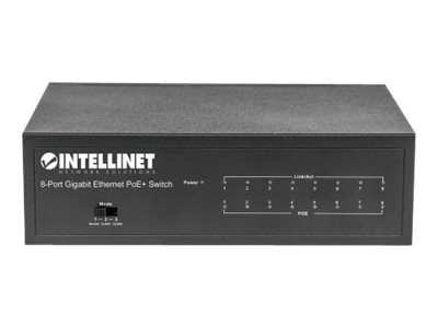 INTELLINET GIGABIT SWITCH 8X 10/100/1000 RJ45 POE+