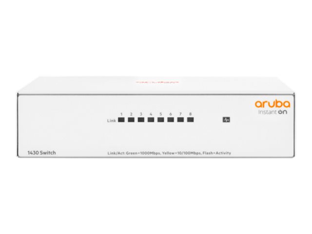 Aruba Instant On 1430 8G Nie zarządzany L2 Gigabit Ethernet (10/100/1000) Biały