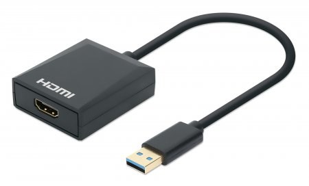 Manhattan 153690 stacja dokująca Przewodowa USB 3.2 Gen 1 (3.1 Gen 1) Type-A Czarny