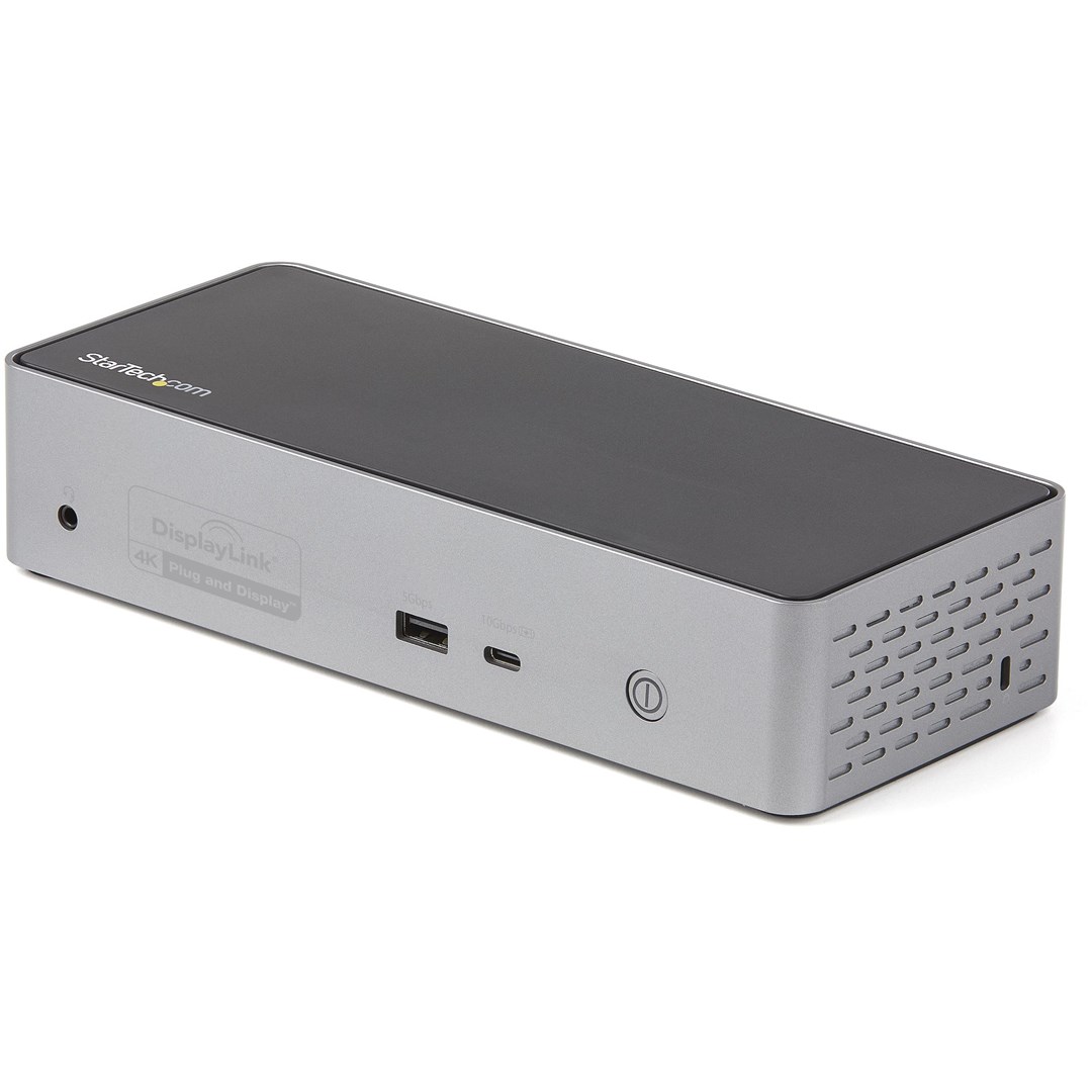StarTech.com DK31C4DPPDUE stacja dokująca Przewodowa USB 3.2 Gen 2 (3.1 Gen 2) Type-C Czarny, Szary