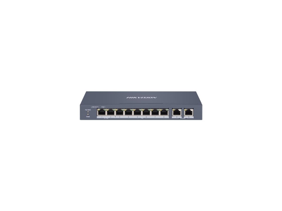 Switch Hikvision DS-3E1310HP-EI 8 Port Fast Ethernet Smart POE