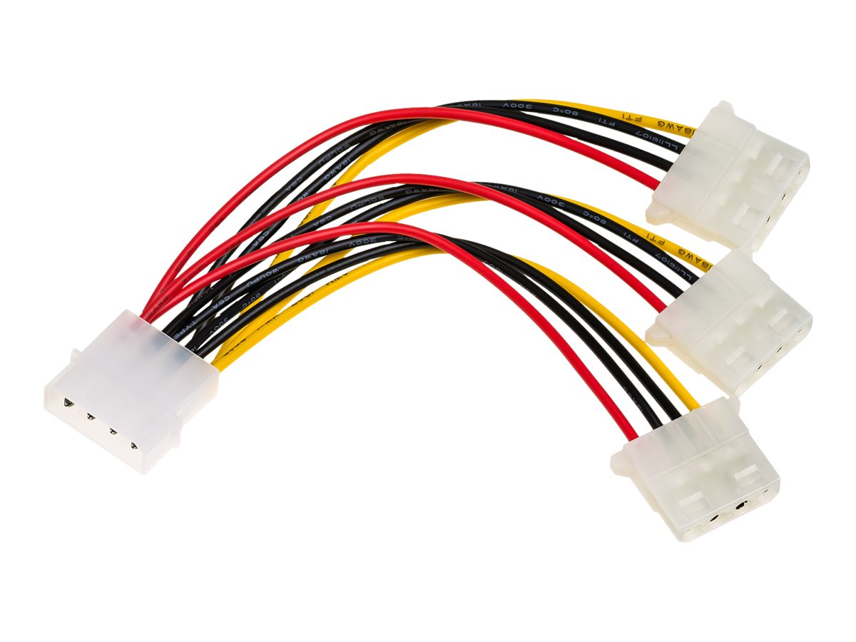 AKYGA Adapter z kablem AK-CA-40 Molex m / 3x Molex f 3x 15cm
