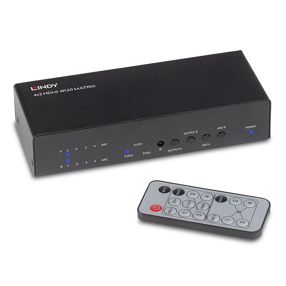 Lindy 38084 przełącznik macierzy Przełącznik matrycowy AV