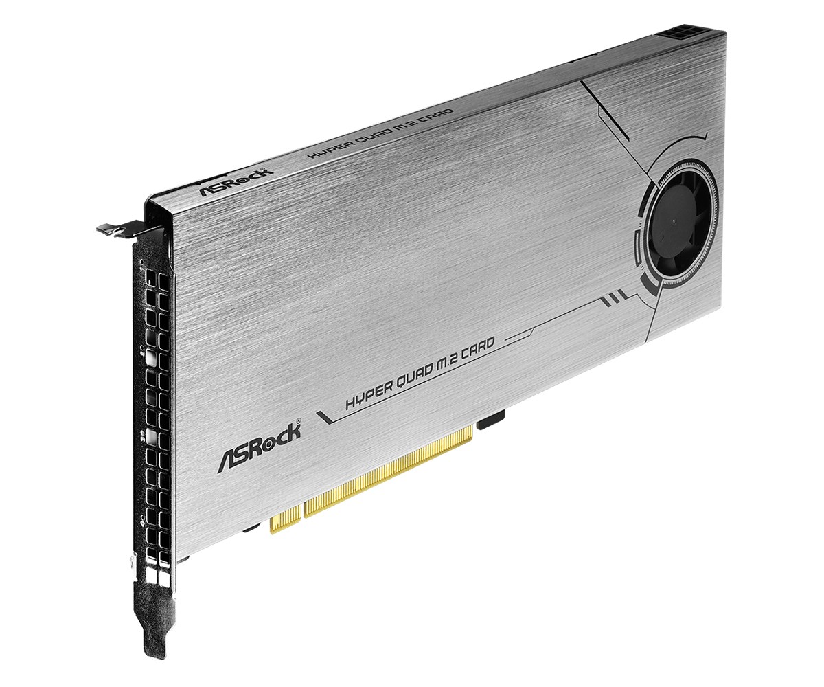 Karta ASROCK Hyper Quad M.2 do 4x M.2 SSD retail