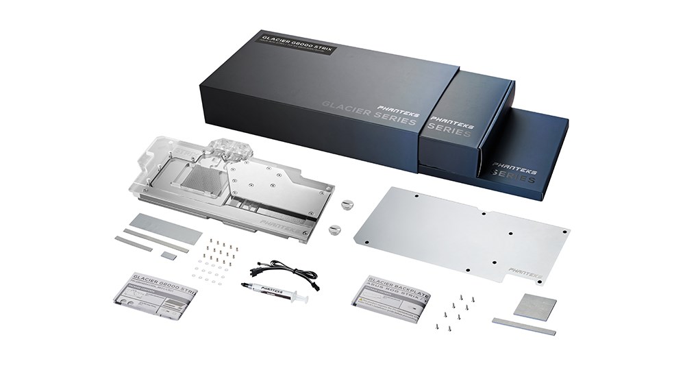 Phanteks PH-GB6900ASSRX_CR01 system chłodzenia komputerów Karta graficzna, Płyta główna, Procesor Zestaw do chłodzenia płynami Chrom 1 szt.